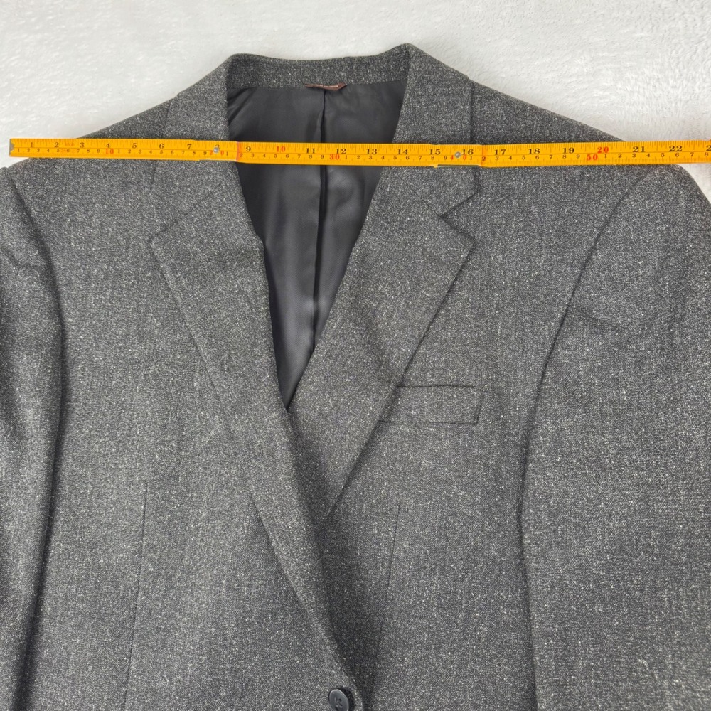 Oak Hill Blazer Men 2XL 50/52R Gray 2-Button Heathered Sport Coat XXL Jacket DXL - Picture 14 of 16